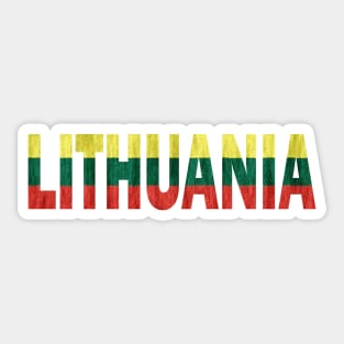 Lithuania Lithuanian Flag Lietuva Souvenir Sticker